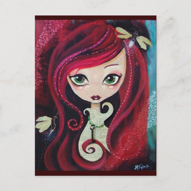 Cartão Postal "Retrato Vermelho" (Frente)