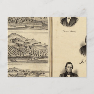 Cartão Postal Retratos do Gen'l MG Vallejo, F Bedwell, HG Heald