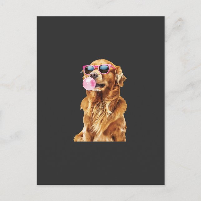 Cartão Postal Retriever Dourado   (Frente)