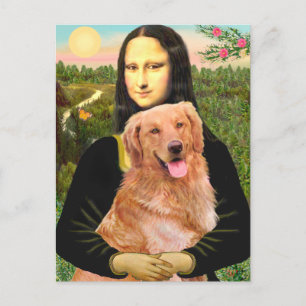 Cartão Postal Retriever Dourado 2 - Mona Lisa
