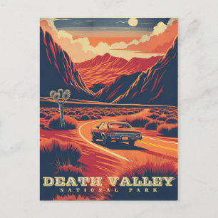Cartão Postal Retro Adventure no Vale da Morte (Parque Nacional)
