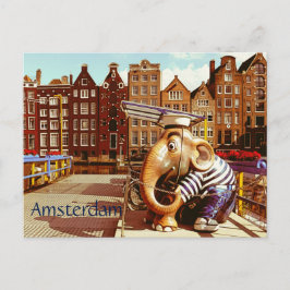 Cartão Postal Retro Amsterdã