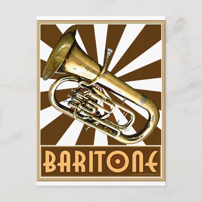 Cartão Postal Retro Baritone (Frente)