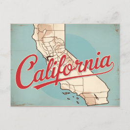 Cartão Postal Retro California City Vintage