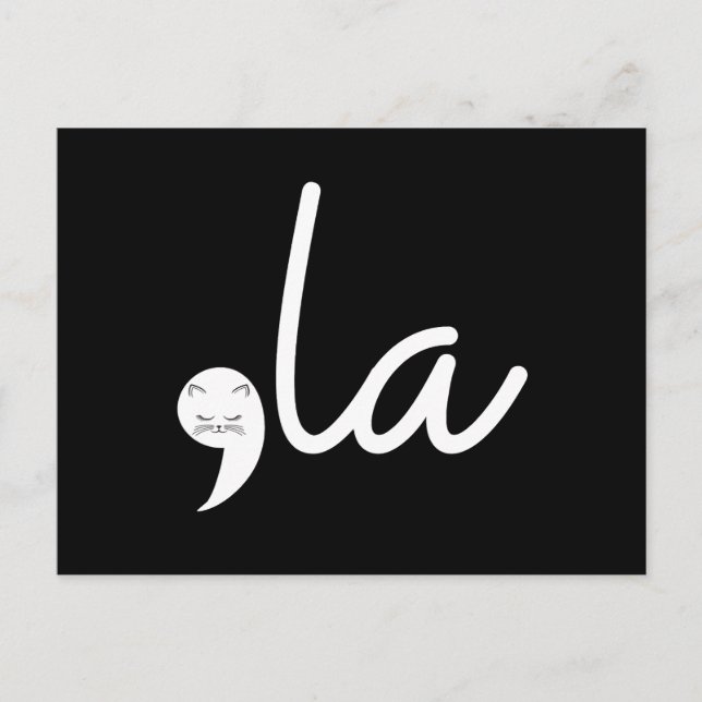 Cartão Postal Retro Cat Comma La Kamala Harris Para Presidente 2 (Frente)