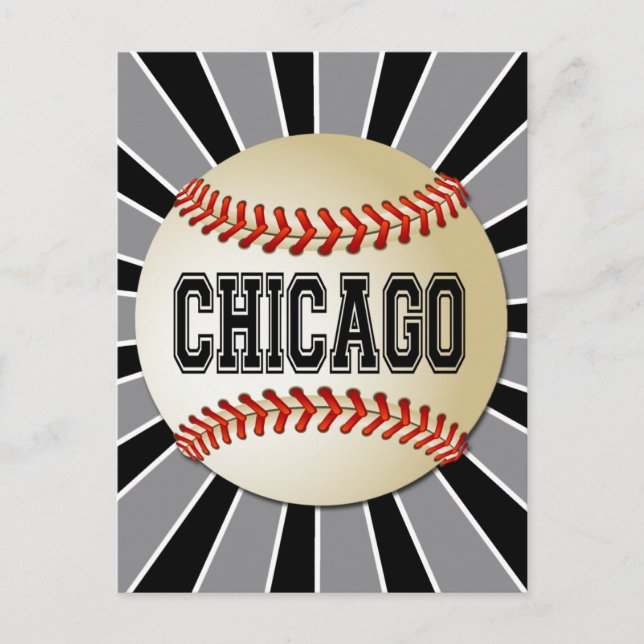 CARTÃO POSTAL RETRO CHICAGO BASEBALL (Frente)