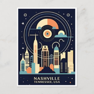 Cartão Postal Retro da cidade Viagens vintage de Nashville Tenne