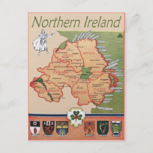Cartão Postal Retro da Irlanda do norte