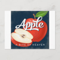 Retro de Etiqueta de Fruta de Vintage da Apple