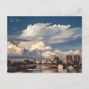 Cartão Postal Retro de férias da cidade de Taiwan, viagens vinta
