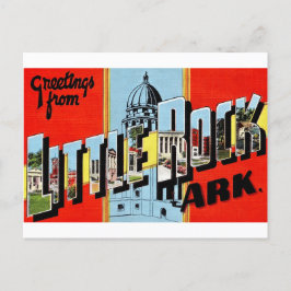 Cartão postal retrô de Little Rock Arkansas