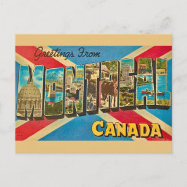 Cartão postal retrô de Montreal Canadá