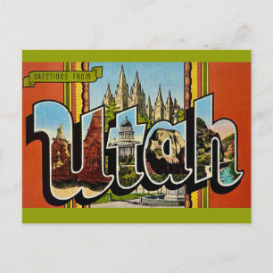 Cartão postal retrô de Utah