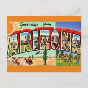 Cartão Postal Retro do Arizona