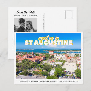 Cartão Postal Retrô do Céu de St. Augustine para S