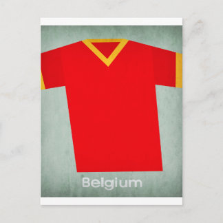 Cartão Postal Retro Football Jersey Bélgica