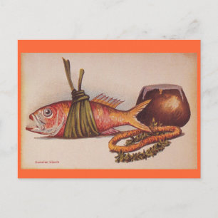 Cartão Postal Retro Havaiano Luau