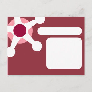 Cartão Postal retro jax rosa.