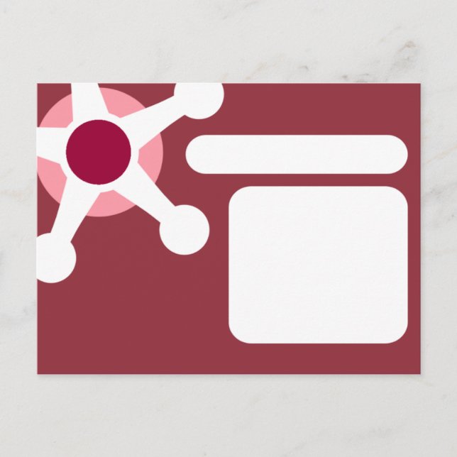 Cartão Postal retro jax rosa. (Frente)