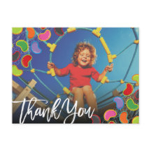 Retro Jellybeans Pop Kids Foto Aniversário Obrigad