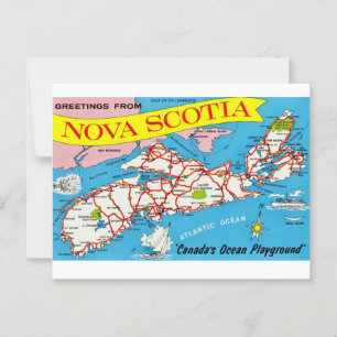 Cartão Postal Retro Nova Scotia