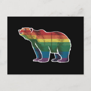 Cartão Postal Retro Polar Arco Arco-Íris Lésbica LGBT Orgulho ga