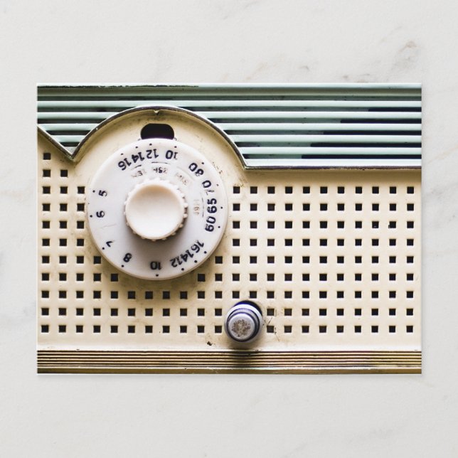 Cartão Postal Retro radio (Frente)