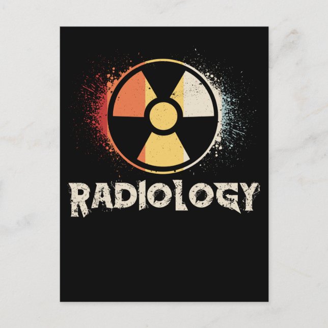 Cartão Postal Retro Radiology Symbol Xray Radiologist (Frente)