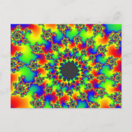 Cartão Postal Retro Rainbow Eye