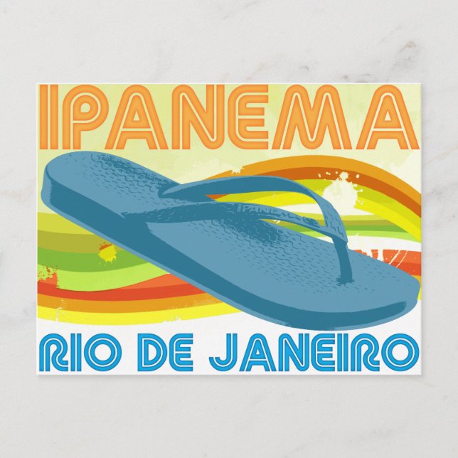 Cartão Postal Retro Rio Ipanema (Frente)