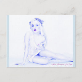 Cartão Postal Retro Sexy Pin Up Girl Model Babe Art Postcard