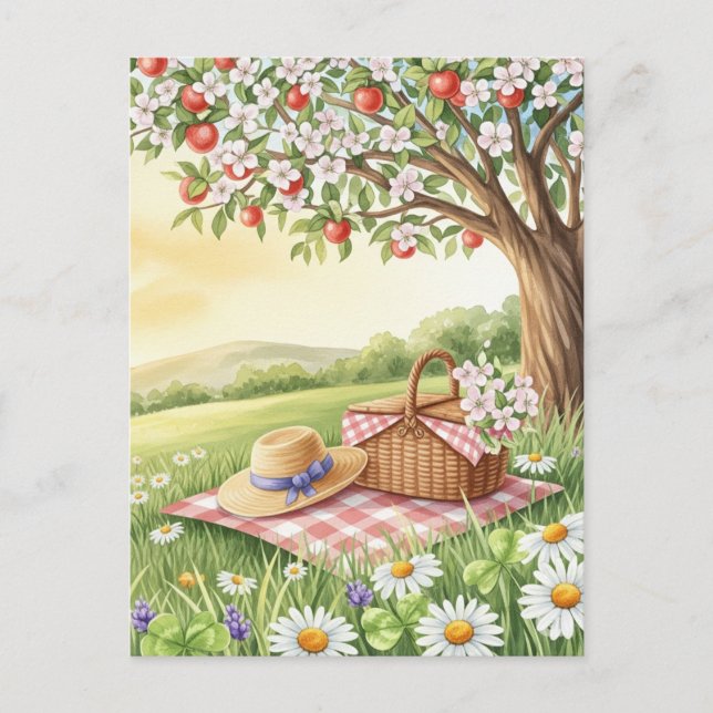 Cartão Postal retro Summer Solstce (Frente)