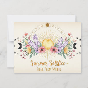 Cartão Postal retro Summer Solstce