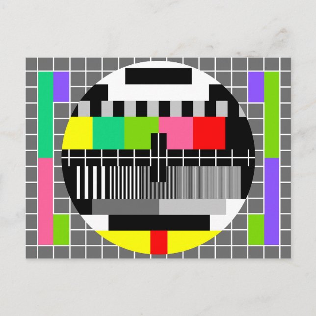 Cartão postal 'Retro TV' (Frente)