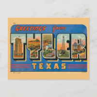 Cartão postal retro Tyler TX