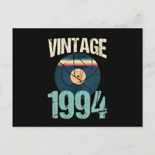 Cartão Postal Retro Vintage 1994 26º Aniversário Disco Vinil Vin