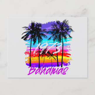 Cartão Postal Retro Vintage Bahamas Pós-Cartaz Cruise