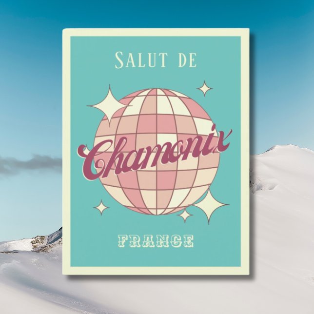 Cartão postal Retro Vintage Chamonix França (Criador carregado)