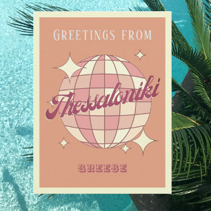 Cartão postal retro vintage de viagem Tessalônica