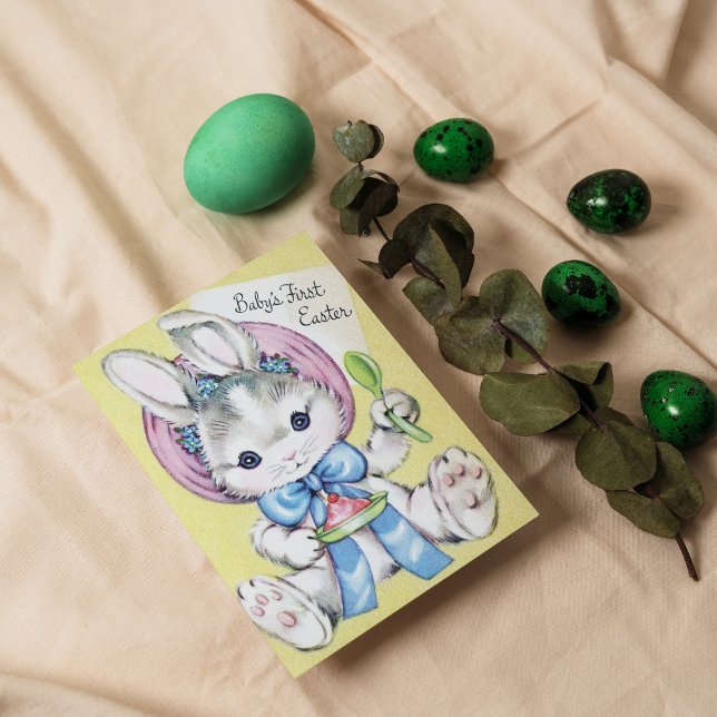 Cartão postal retro vintage do primeiro Páscoa do  (Criador carregado)