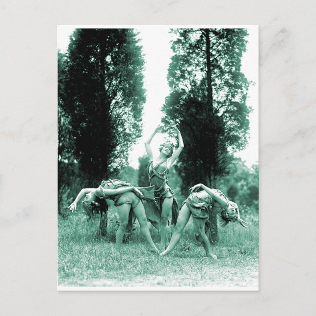 Cartão Postal Retro Vintage Mulheres Selvagens (Frente)