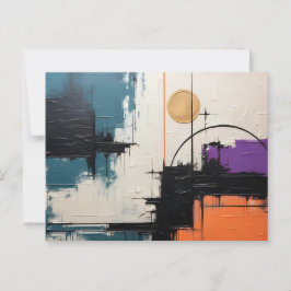 Cartão Postal Retro Wave Design 03