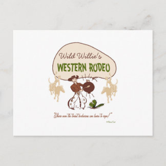 Cartão Postal Retro 'Western Rodeo'