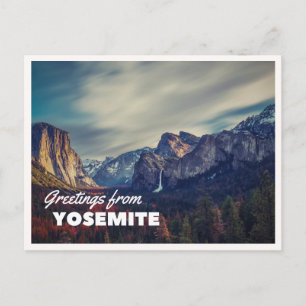 Cartão Postal Retro Yellowstone Saudações Bisonte Pastando Cober