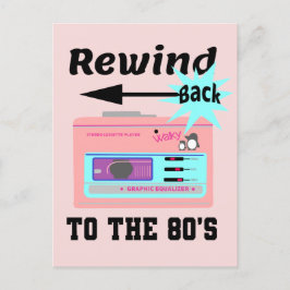 Cartão Postal Retroceder para os anos 80