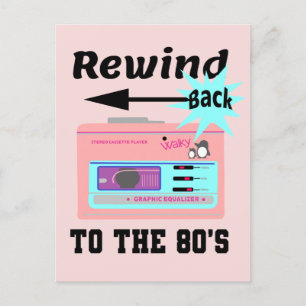 Cartão Postal Retroceder para os anos 80