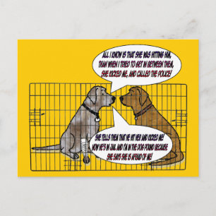 Cartão Postal Retrocedeu o cão