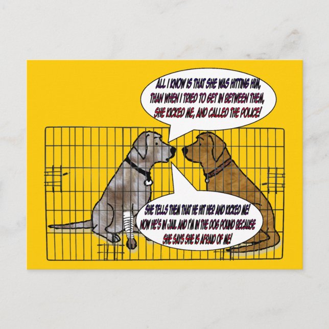 Cartão Postal Retrocedeu o cão (Frente)