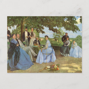 Cartão Postal Reunião Familiar de Frédéric Bazille