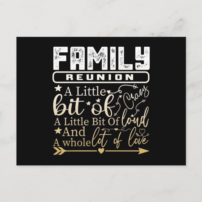 Cartão Postal Reunião Familiar Um Pouco Louca (Frente)
